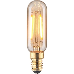 LED Filament R�hrenform T25 GOLD, E14, 2.5W 180lm 1800K, schaltbar, Goldglas klar