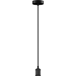 pendant luminaire LOFT surface-mounted version, 3-pole E27 IP20, black dimmable