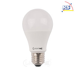 LED RGB/W A60 pear shape lamp VARILUX®, E27, 6W RGB/2700K 470lm, incl. remote, dimmable