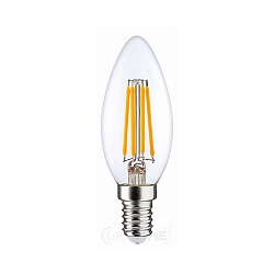 LED Filament Kerzenform C35, E14, 7W 2700K 810lm, klar