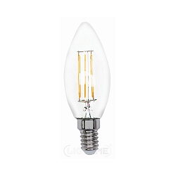 LED Filament Kerzenform C35, E14, 4.5W 4000K 470lm, klar