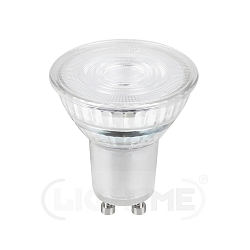 LED PAR16 glass reflector lamp, GU10, 7W 3000K 540lm 38�, dimmable
