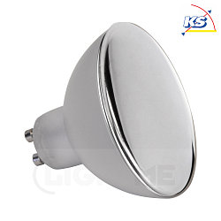 LED Kopfspiegel-Reflektorlampe StepDim, 7cm, GU10 5W 2700K 350lm, dimmbar, Nickel gebrstet