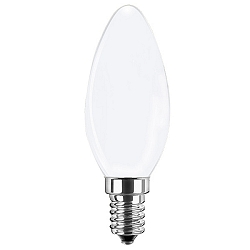 LED Filamentlampe WHITE C35, E14, 4,2W, 4000K, 470lm, IP20, matt
