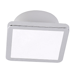 ceiling luminaire AQUA UNO square, CCT Switch, switchable GX53 IP44, chrome, glossy 