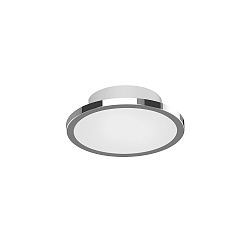 Deckenleuchte AQUA DISK-1, IP44, 1-flammig, inkl. GX53 Diffusor (� 14.7cm), 8W 650lm 2700/4000K 540lm 110�, chrom