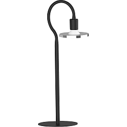 LED Tischleuchte SIMPLESSA, inkl. Diffusorlampe GU10, 5W 2700K 350lm, 3-stufig dimmbar, chrom/schwarz
