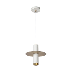pendant luminaire SELIN cylindrical GU10 IP44, copper, white dimmable