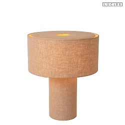 Tischleuchte LEEROY � 42 cm 1x E27 IP20 taupe