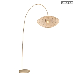 floor lamp CORINA E27 IP20, brass, black 