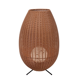 LED Outdoor Akku Tischleuchte COLIN � 48 cm, 1x3W, 3000K, IP44, Holz hell