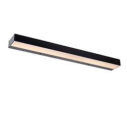 wall luminaire ALEXA LED 60cm up / down, square, switchable IP44, opal, black 