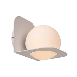 wall luminaire DAVY rigid, ball shaped G9 IP44, white matt