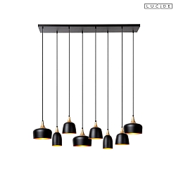 Pendelleuchte CHAYANNE 8-flammig 8x E14 IP20 schwarz