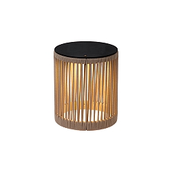 LED Akku-Leuchte PINGI, 36,5cm, 3W, 3000K, 125lm, IP44, dimmbar, taupe