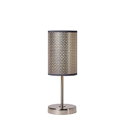 Tischleuchte MODA, � 13 cm, 1xE27, grau