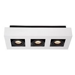 LED Deckenstrahler XIRAX, GU10, 3x5W 2200K/3000K, dimmbar, wei�