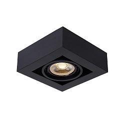 LED Deckenstrahler ZEFIX, GU10, 1x12W 2200K/3000K, dimmbar, schwarz