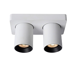 LED Deckenstrahler NIGEL, GU10, 2x5W 2200K/3000K, dimmbar, wei�