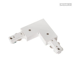 1-phase L-connector TRACK, white