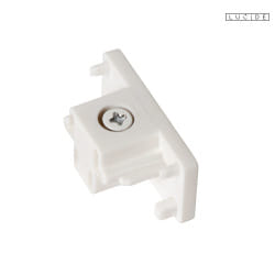1-phase end cap TRACK, white