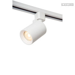 1-phase spot TRACK NIGEL swivelling, rotatable GU10 IP20, white dimmable