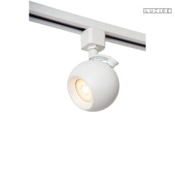1-phase spot TRACK FAVORI swivelling, rotatable GU10 IP20, white dimmable