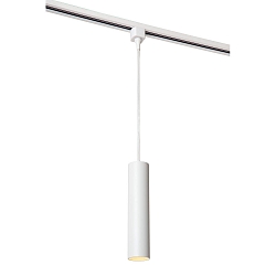 1-Phasen Pendelleuchte TRACK FLORIS, 230V, 1 x GU10, IP20, zylindrisch, dimmbar, wei�