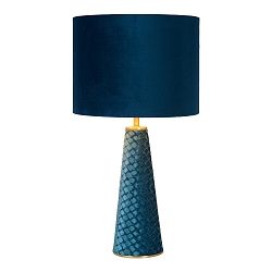 Tischleuchte EXTRAVAGANZA VELVET, � 25 cm, 1xE27, t�rkis
