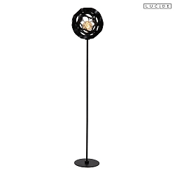 floor lamp HANNELORE E27 IP20, black dimmable