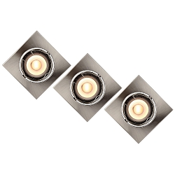 LED Einbaustrahler FOCUS, GU10, 3x5W, 3000K, 3er Set, dimmbar