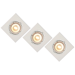 LED Einbaustrahler FOCUS, GU10, 3x5W, 3000K, 3er Set, dimmbar, wei�