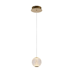 LED Pendelleuchte CINTRA, � 14 cm, 1x4,2W, 2700K, transparent