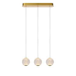 LED Pendelleuchte CINTRA, 1x12,6W, 2700K, transparent