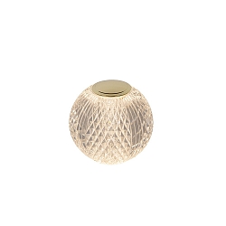 LED Akku Tischleuchte CINTRA, � 9 cm, 1x1,5W, 3000K, dimmbar, transparent