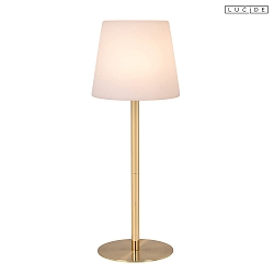 LED Akku- Tischleuchte TYON � 15 x H 41 cm 2W 2700K IP65 360� Touch-Dim , messing