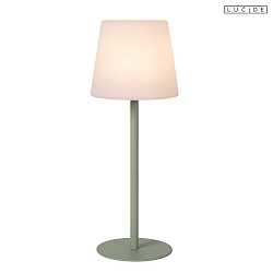 table lamp TYON IP65, green, opal dimmable