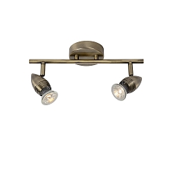 LED Deckenstrahler CARO, GU10, 2x5W, 2700K, Bronzefarbe