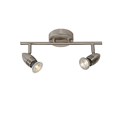 LED Deckenstrahler CARO, GU10, 2x5W, 2700K, Chrom matt