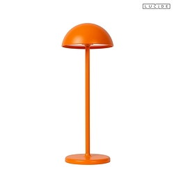 LED Outdoor Akku Tischleuchte JOY,  11,5 cm, IP54, 1x1,5W, 3000K, dimmbar, Orange