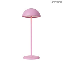 table lamp JOY LED IP54, pink dimmable