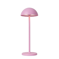 table lamp JOY LED IP54, pink dimmable