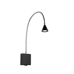 LED Wandleuchte BUDDY, 1x4W 4000K, schwarz
