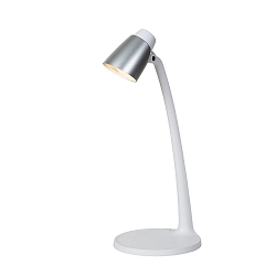 table lamp LUDO LED swivelling, tiltable IP20, silver, white 