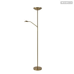 floor lamp ZENITH LED swivelling IP20, gold matt, brass dimmable