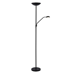floor lamp ZENITH LED swivelling IP20, black dimmable