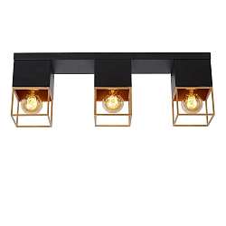 Deckenleuchte RIXT, 3xE27, schwarz