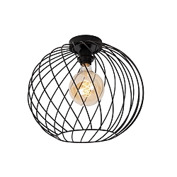 ceiling luminaire DANZA round E27 IP20, black