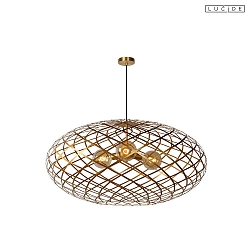 pendant luminaire WOLFRAM E27 IP20, brass dimmable