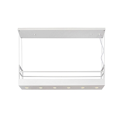 pendant luminaire MIRAVELLE 6 flames, square GU10 IP20, white